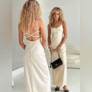 Princess Polly Ravia Maxi Dress Champagne